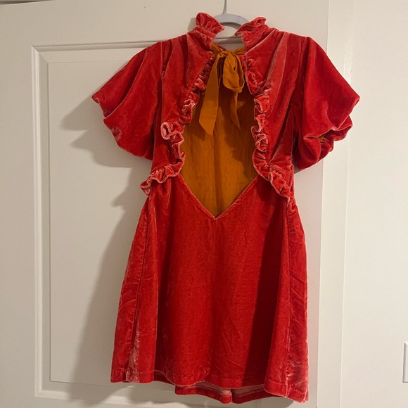 Free People Gum Drop Velvet Dress NWOT - Picture 7 of 8